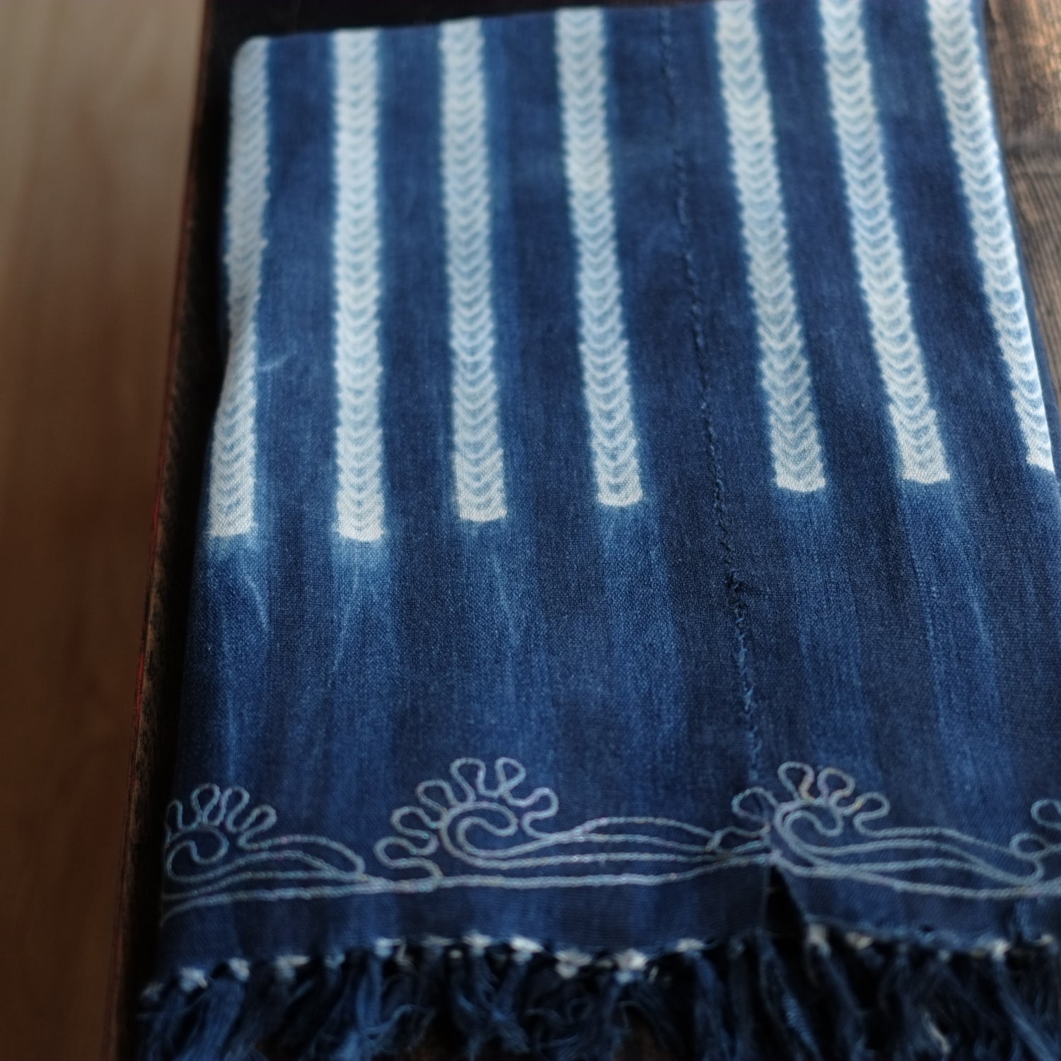 時代 アフリカ ブルキナファソ 絞り藍染 大布 5幅 （20世紀） – 逢季荘