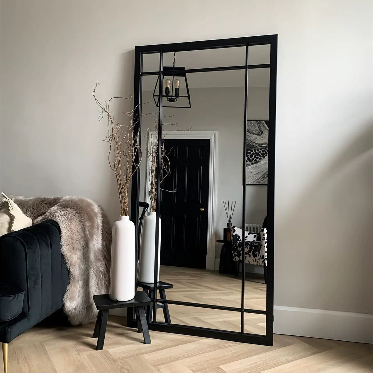 ブラックフレームミラー