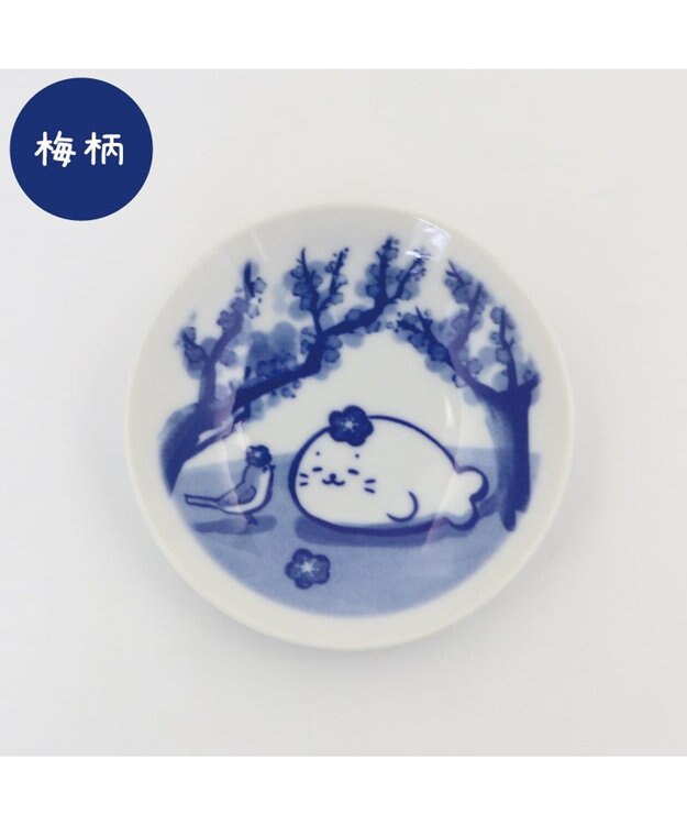 しろたん 和食器 旅柄 豆皿 1 枚《梅柄》 / Mother garden | 【通販