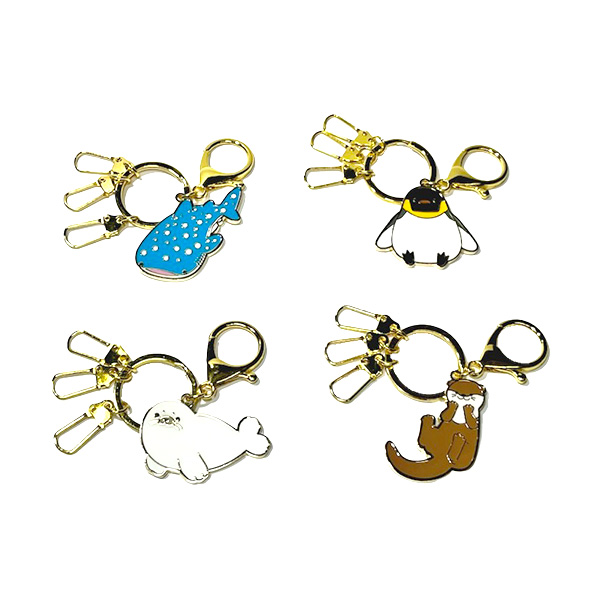 海遊館〉3連キャストキーホルダー（アザラシ）(アザラシ)｜近鉄百貨店