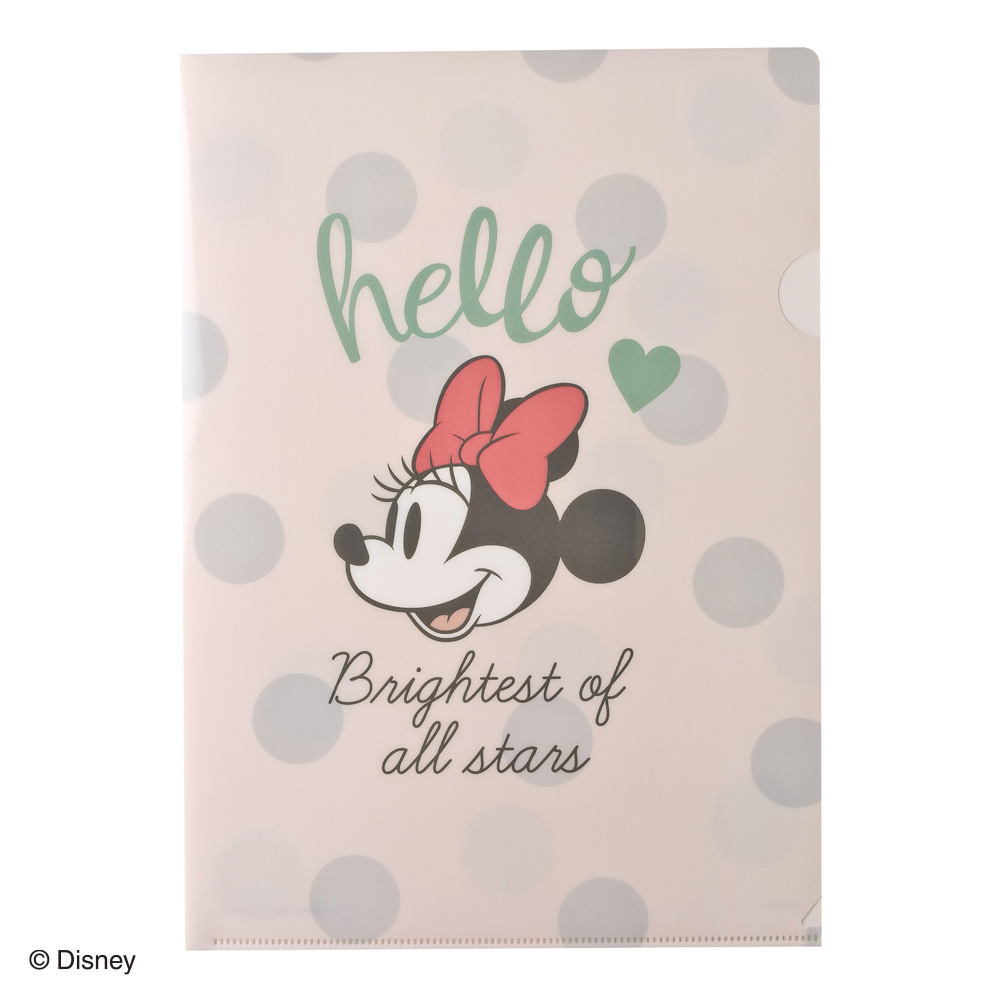 ディズニー A4クリアファイル ミニー N1688 | 2026年版手帳 | 手帳