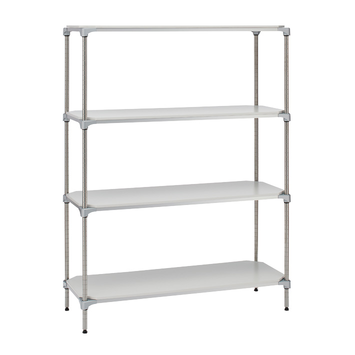 エレクターのスチールラック｜ベーシックシリーズ ウッドシェルフ W750