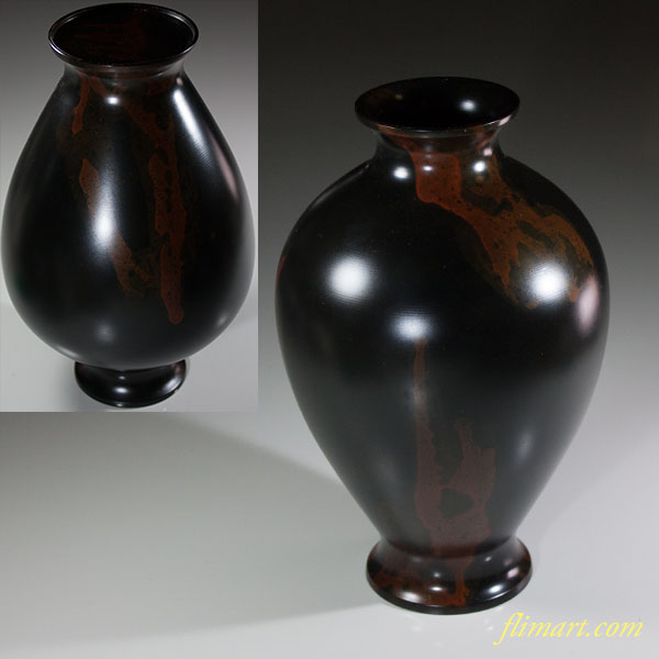 高岡銅器峰雲鋳銅花瓶 | 和食器リサイクル通販専門店フリマート