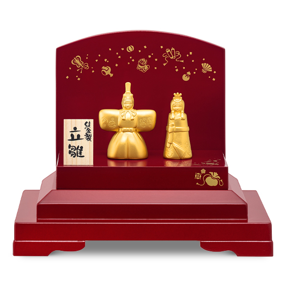 純金 お雛様 「立雛」 | 高品質 金・プラチナ