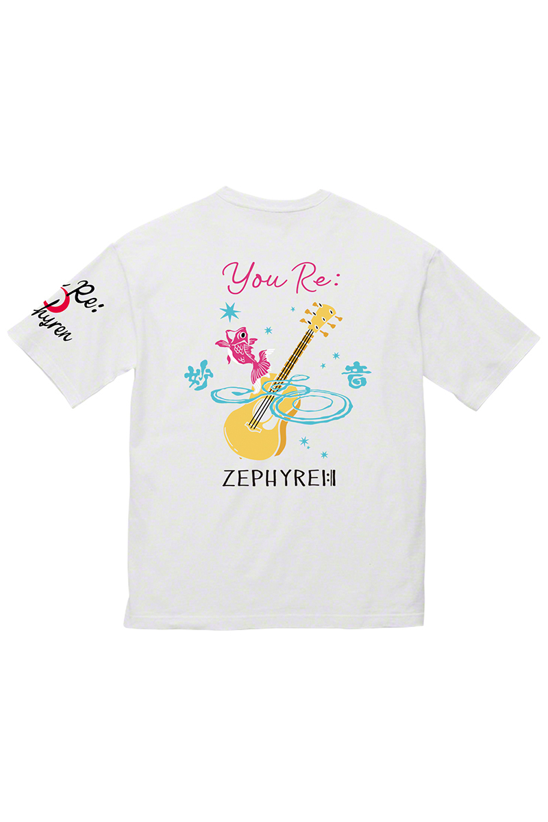 優里xZEPHYREN -Betelgeuse- S/S TEE WHITE / ロックファッション