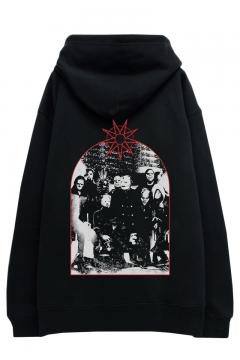 SLIPKNOT UNISEX VARSITY JACKET: 9 POINT STAR (BACK PRINT) RED