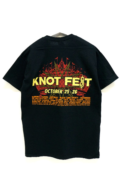 SLIPKNOT Knotfest-Brain Ripper-Black t-shirt / ロックファッション
