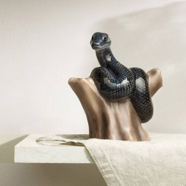 ロイヤルコペンハーゲン]干支フィギュリン2025「スネーク」 グレー