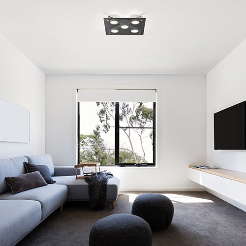 P-FLAT シーリングライト 5灯 スモーク W500mm - YAMAGIWA OnlineStore