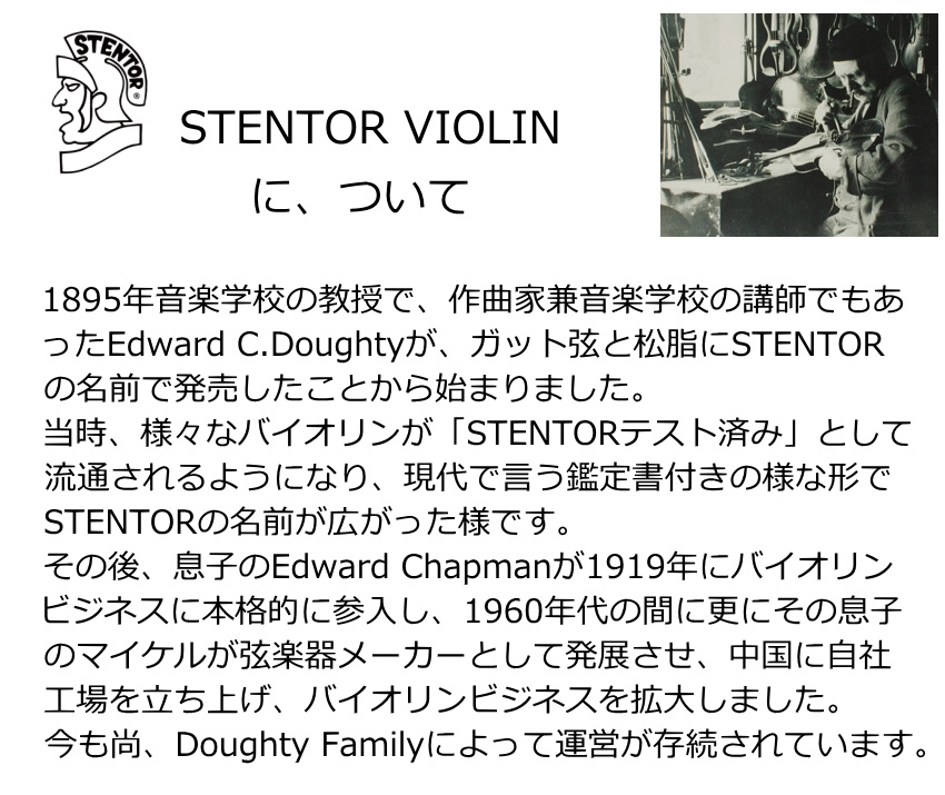 分数バイオリン ステンター SV-320 子供用 1/10サイズ 6点セット