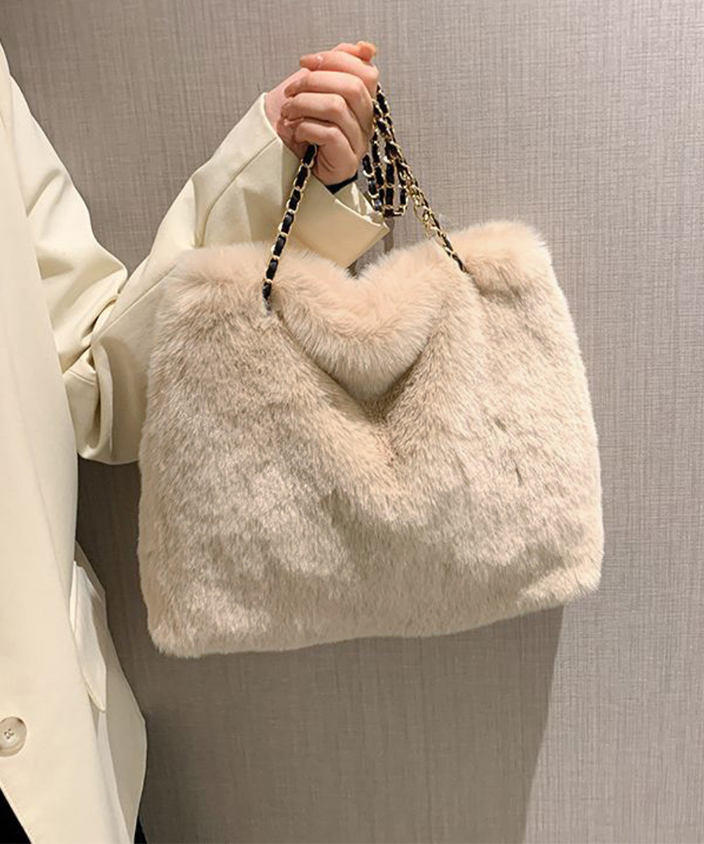 miniministore（ミニミニストア） ファーバッグ 大容量 チェーンバッグ