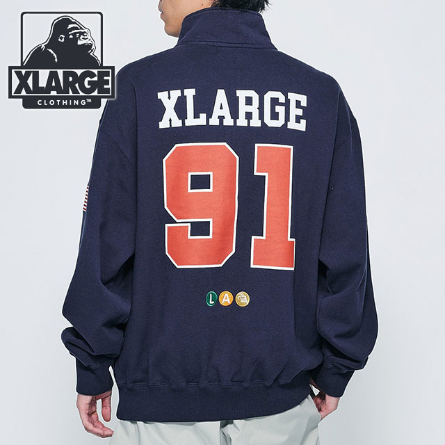 XLARGE（エクストラ ラージ） メンズ ホッケー ハーフジップスウェット