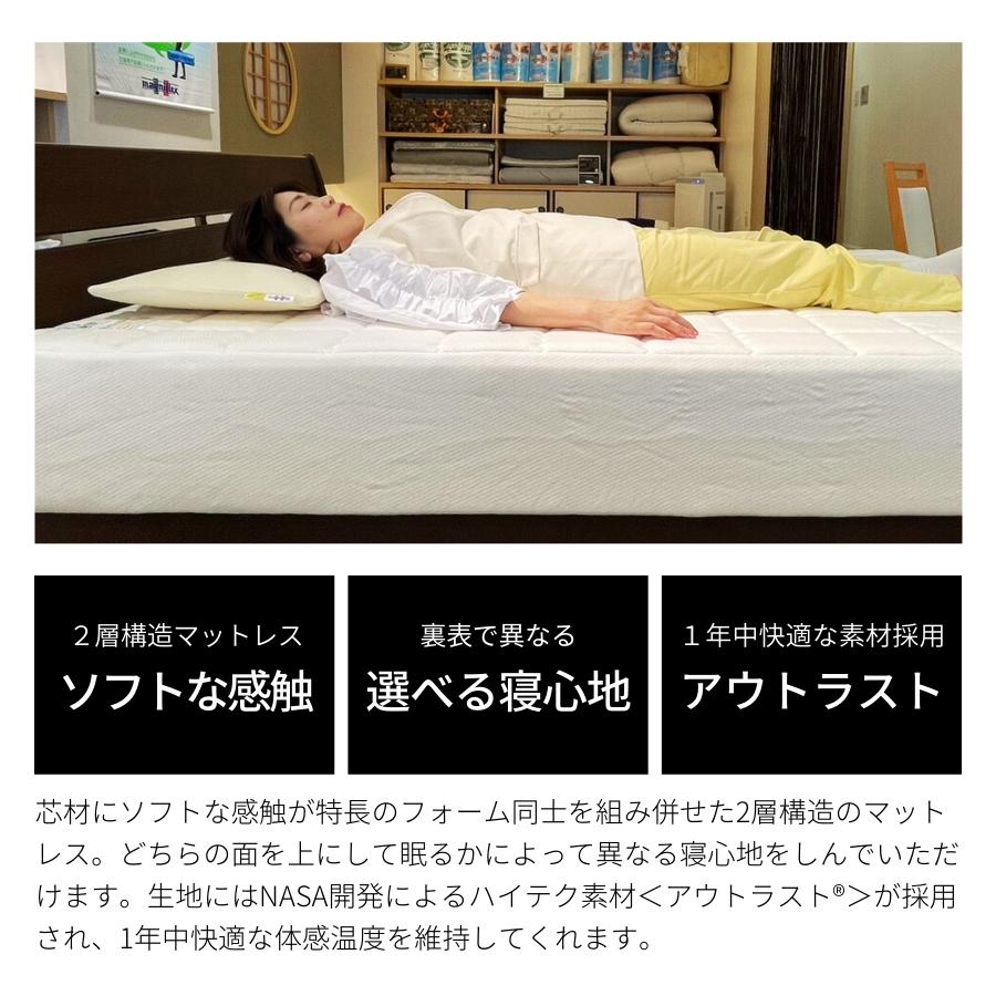 magniflex（マニフレックス） シングル T-75 マットレス 二層構造 厚み