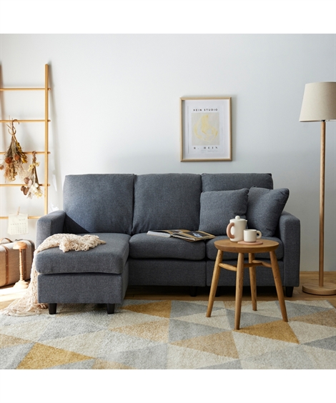 ニッセン（nissen） カウチソファー 3人掛け カウチ ソファ ｜洗える