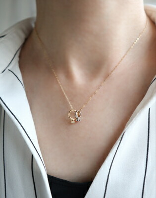 K18 ベビーリング ペンダントトップ チャーム 18K 18金 WG YG PG