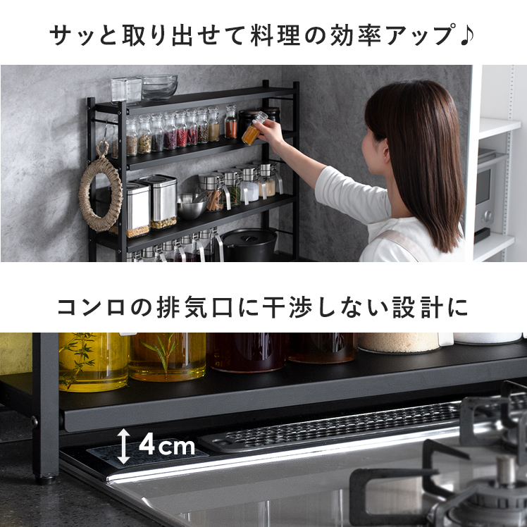 エア・リゾーム 調味料ラック スパイスラック 調味料入れ 調味料 収納