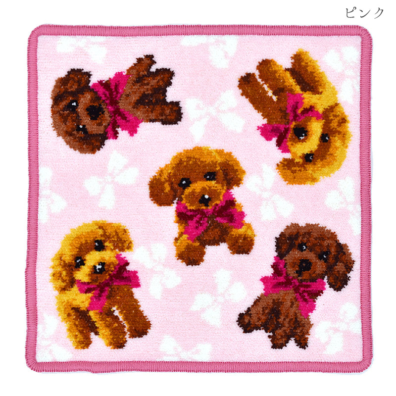 Enjeau（アーンジョー） 日本製ハンカチ タオル プードル トイプードル