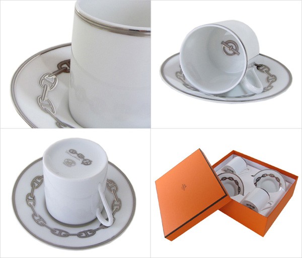 HERMES（エルメス） シェーヌダンクルプラチナ 004117P2 コーヒー