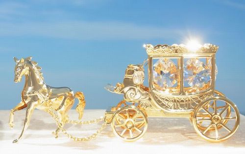 送料無料】【おまけ付】王室 馬車 置物 1 誕生日プレゼント 女性 男性