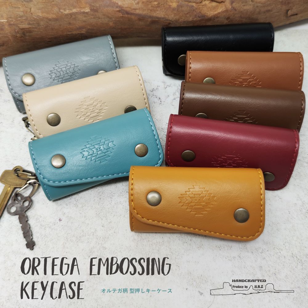 送料無料】キーケース メンズ レディース オルテガ ネイティブ 型押し