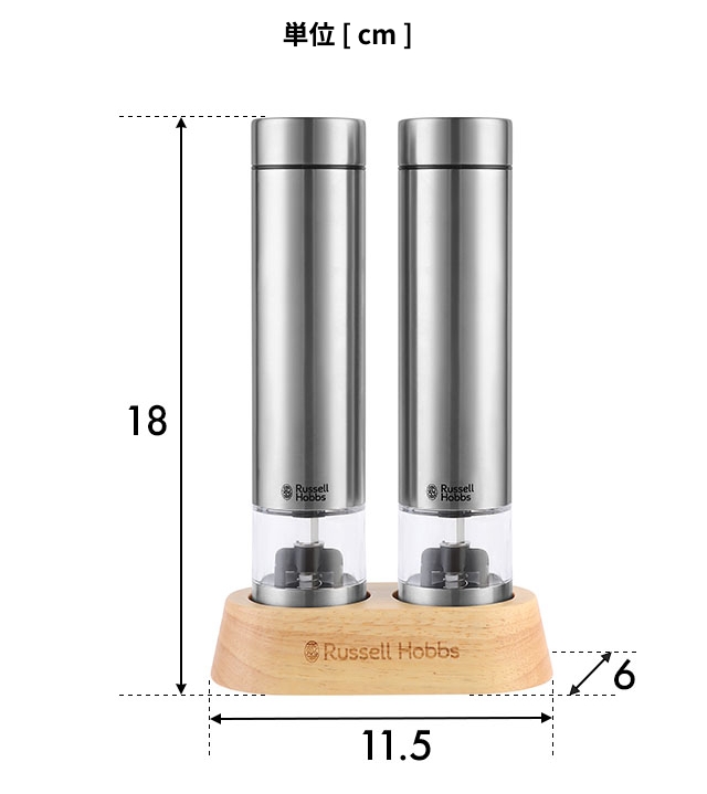 RUSSELL HOBBS（ラッセルホブス） 選べる豪華特典 電動ミル ソルト