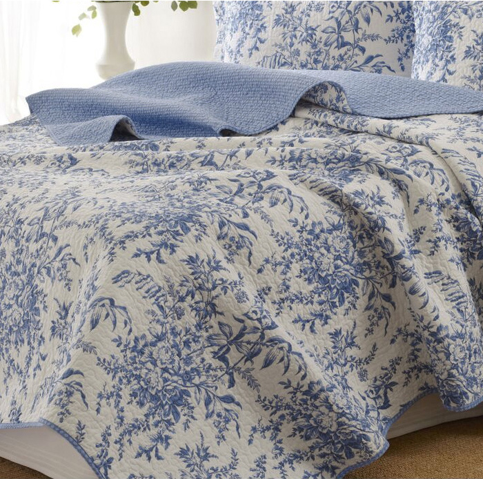 Laura Ashley ローラアシュレイ ベッドカバー ベッドキルト