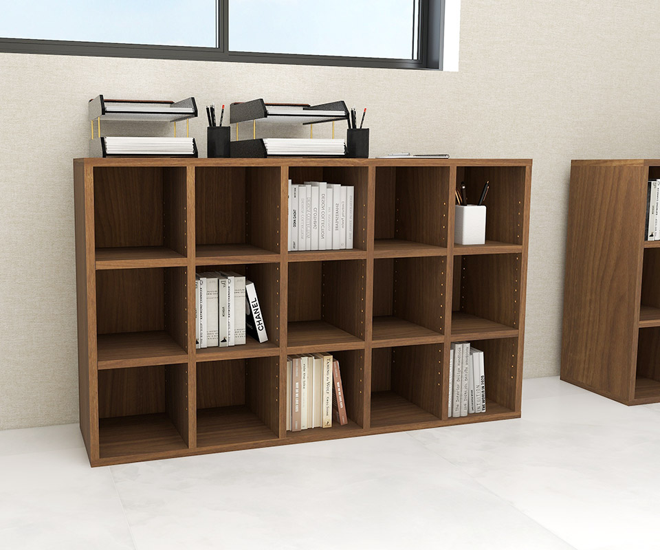 arne（アーネ） 本棚 大容量 完成品 横長 カラーボックス ラック 奥行