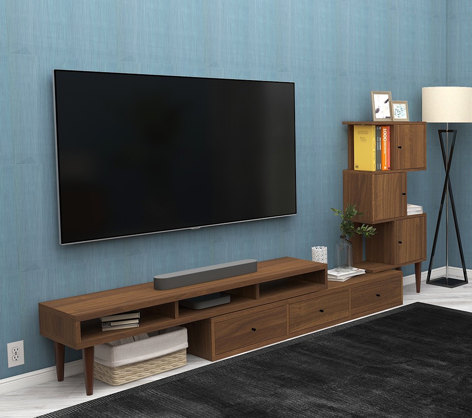 arne（アーネ） テレビ台 ラック キャビネット 棚 扉付き 伸縮 テレビ