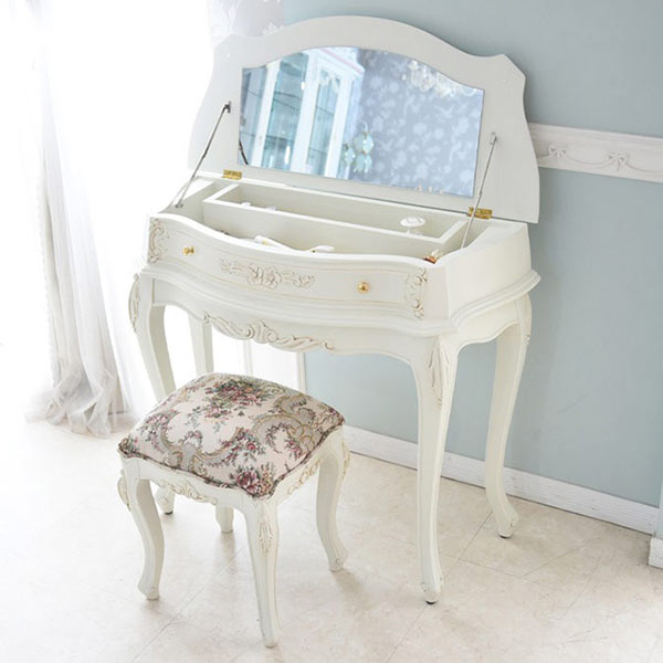 ドレッサー テーブル 収納 デスク コソールドレッサー 鏡台 化粧台