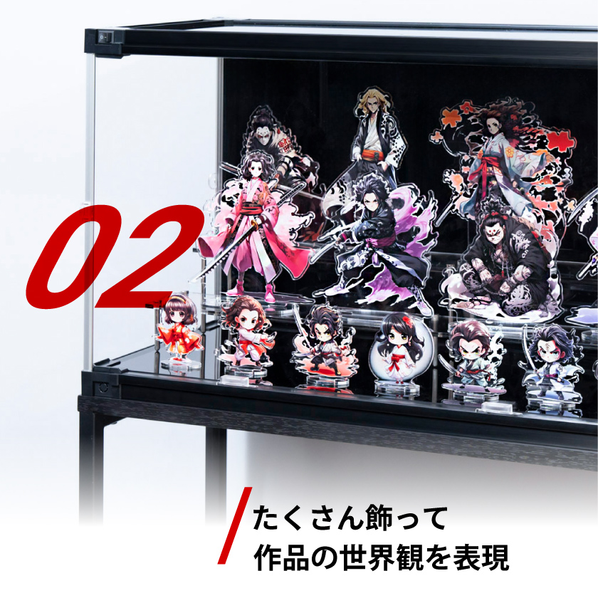 uvカット アクリル フィギュアケース J-STAGE ワイド レギュラータイプ