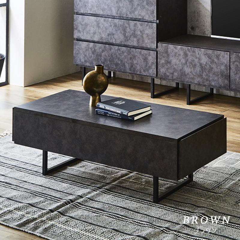 センターテーブル ローテーブル 幅105 セラミック調 テーブル 大理石調