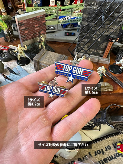 ミリタリーピンバッジ （トップガン/ウイング/Sサイズ） TOP GUN 映画