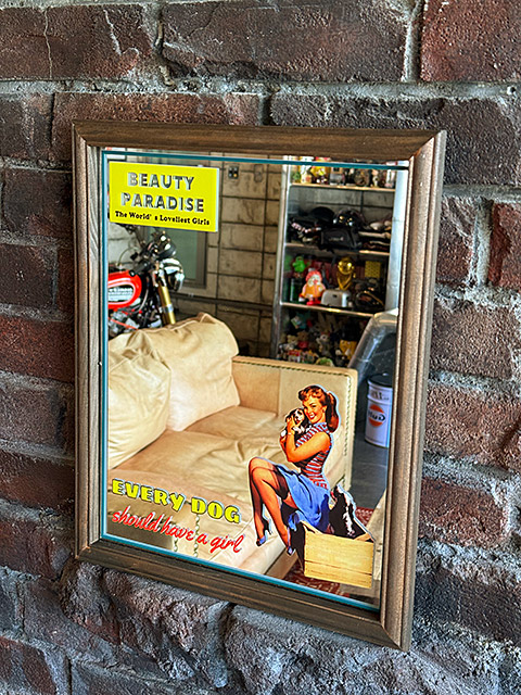オールドアメリカン パブミラー ピンナップガール （EVERY DOG