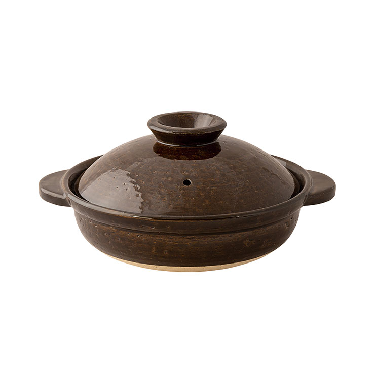 長谷園 伊賀土鍋 中 2〜4人用 ガス火専用 長谷製陶 土鍋 卓上鍋 陶器