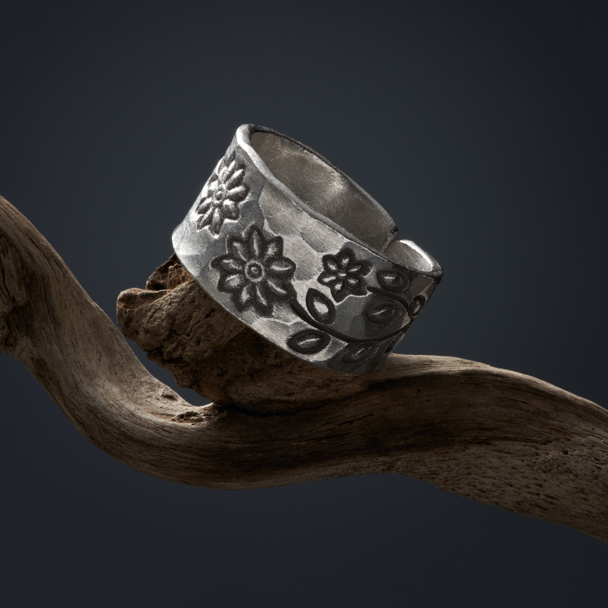 カレン 族 シルバー リング 11号〜21号 フリーサイズ 指輪 幅広 極太