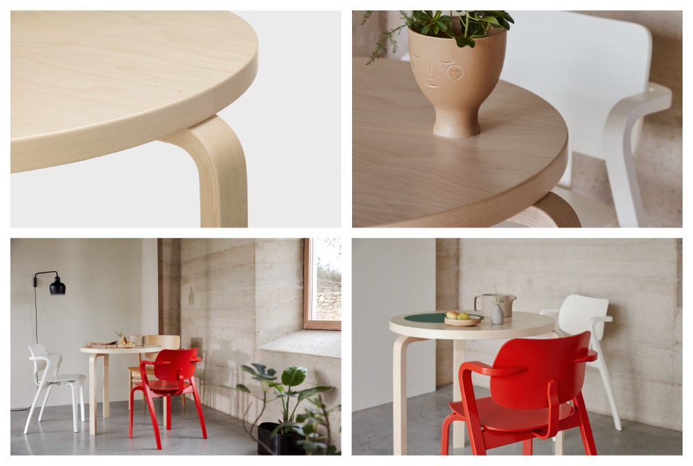 artek（アルテック） 正規品 テーブル 90B 白 ホワイト ダイニング