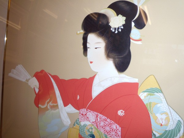 上村松園 「序の舞」 シルクスクリーン版画（限定300部 版上落款あり