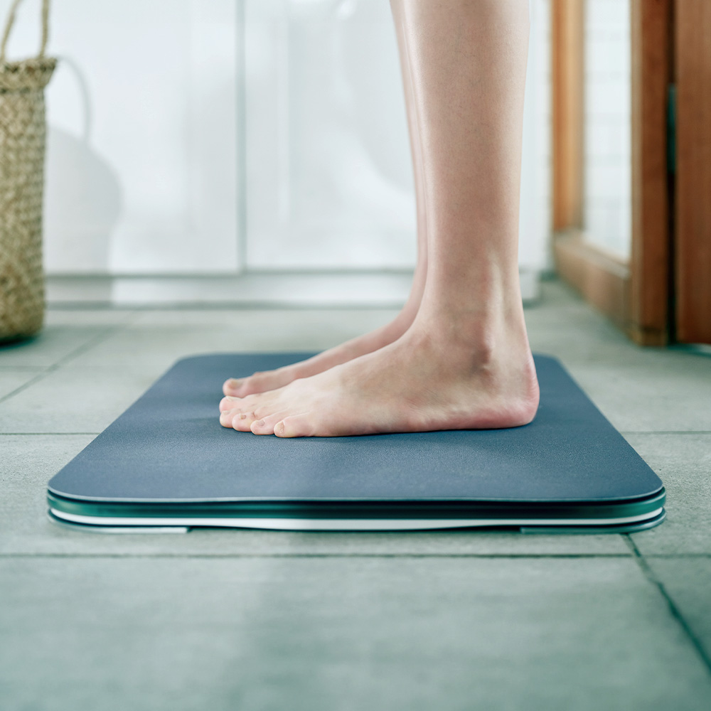 豪華2大特典) issin スマートバスマット 体重計 珪藻土 健康管理