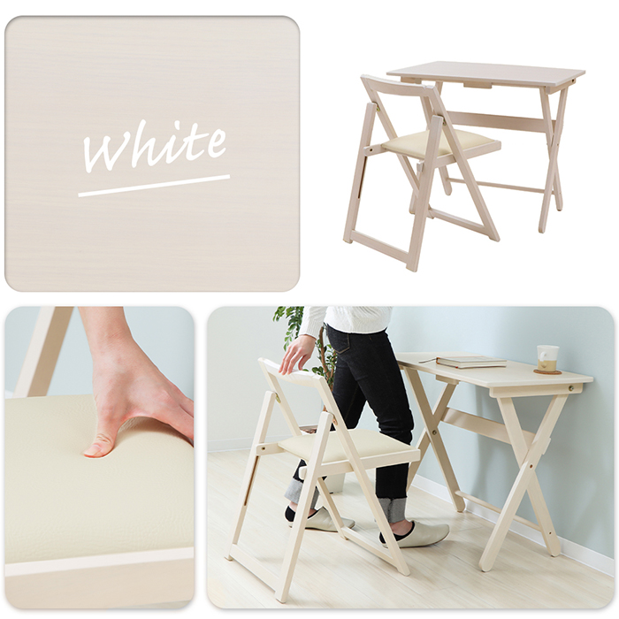 ヤマソロ 在宅ワーク デスクセット デスク チェア セット 折りたたみ