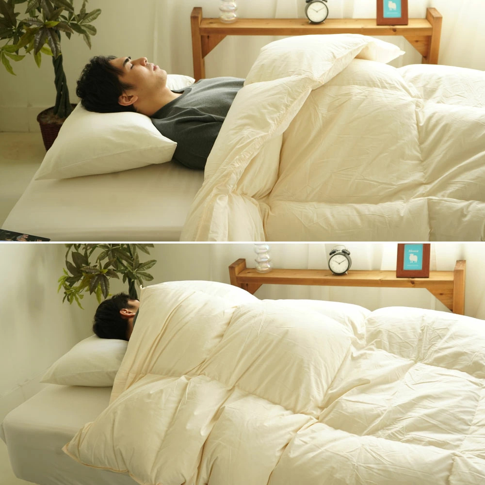 羽毛布団 シングルスーパーロング 150×230cm ダウン85% エクセル