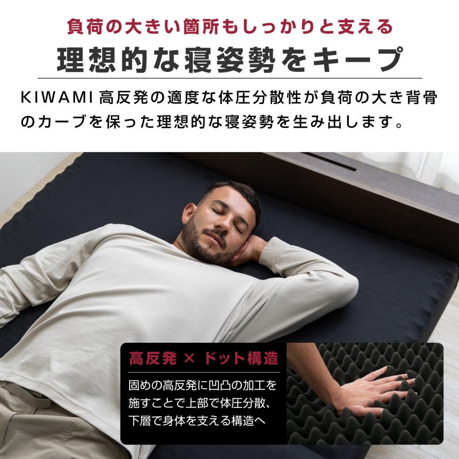 tobest（トゥーベスト） マットレス ダブル 高反発 三つ折り 10cm 高