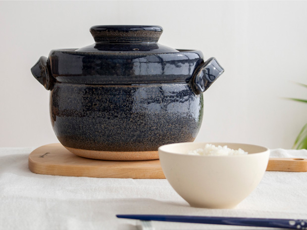 ごはん鍋 5合 大 土鍋 カネフサ製陶 信楽焼 炊飯 炊飯土鍋 ご飯鍋 直火