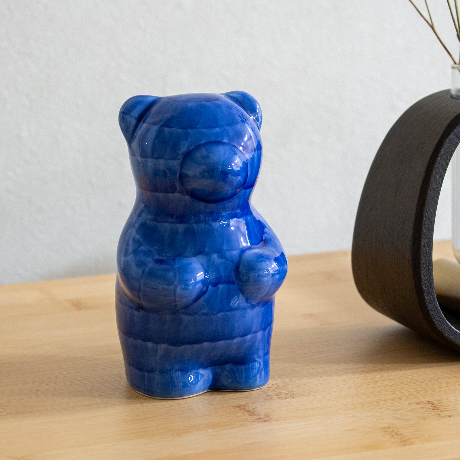 賞美堂本店 有田焼 くまフィギュア momoco bear GOSU 副久製陶所 藍色