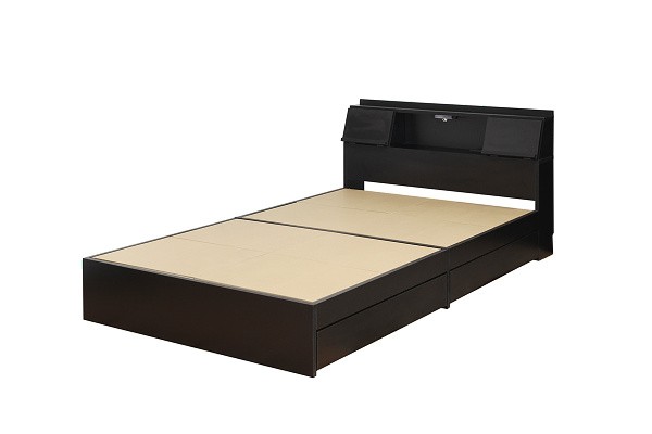 シングル ベッド 引出し 収納 LEDライト 照明付 USB コンセント