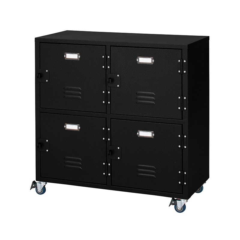 東谷 ロッカー 2段 ワイド チェスト 収納 シンプル キャスター付き