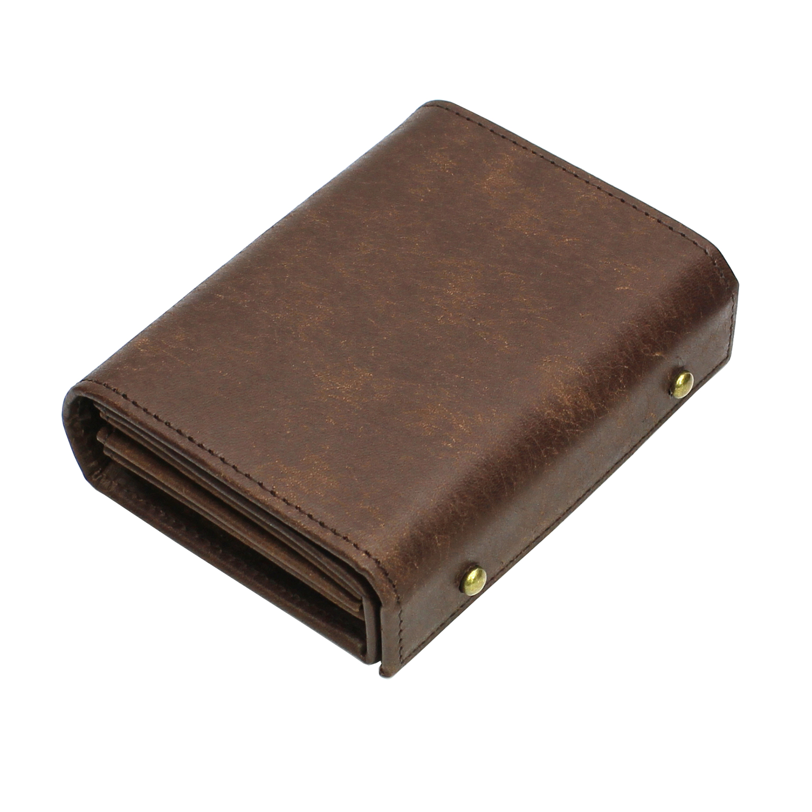 二つ折り財布 メンズ プエブロレザー pueblo 革 日本製 縦型 ブランド