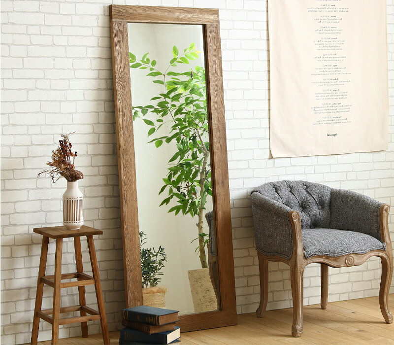 全身鏡 おしゃれ アンティーク スタンドミラー 全身 姿見 鏡 姿見鏡