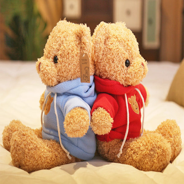 ぬいぐるみ くま テディベア 30cm パーカー カラー セーター 着せ替え