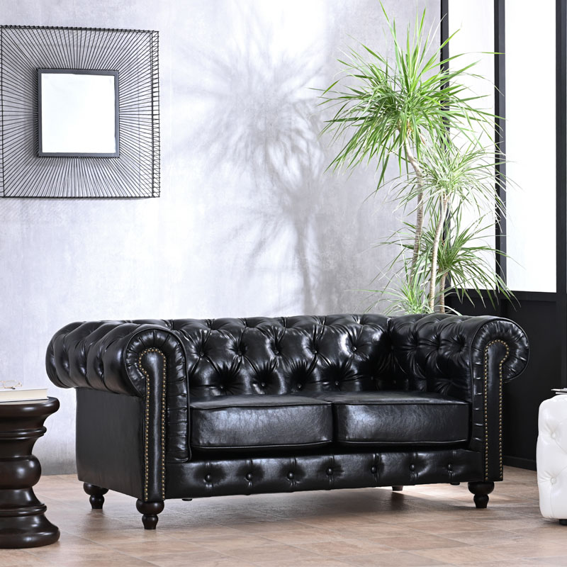 ソファ ソファー 2Pソファ チェスターフィールド おしゃれ