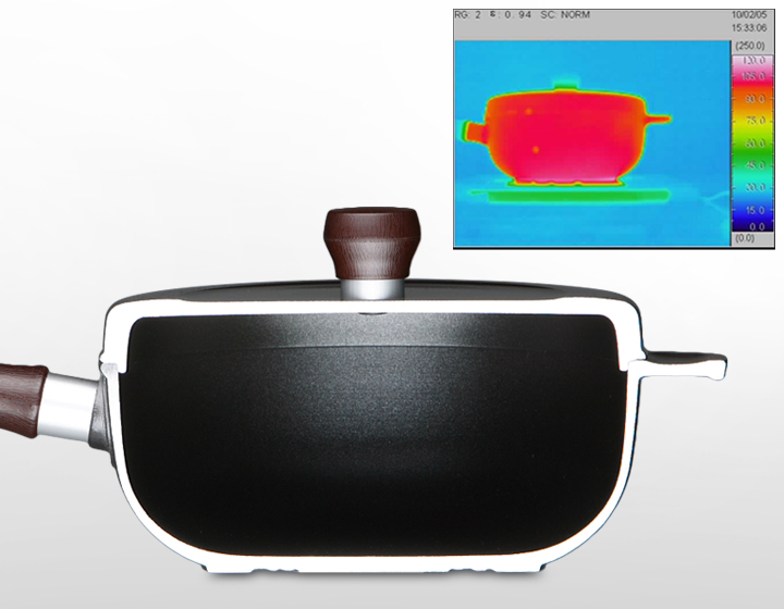 文化軽金属鋳造 藤栄 味わい鍋 片手 18cm アルミ鍋 万能鍋 片手鍋 無水